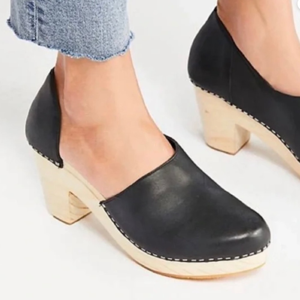 Free People Monroe Leather Clogs EU size 39, US 8-8.5